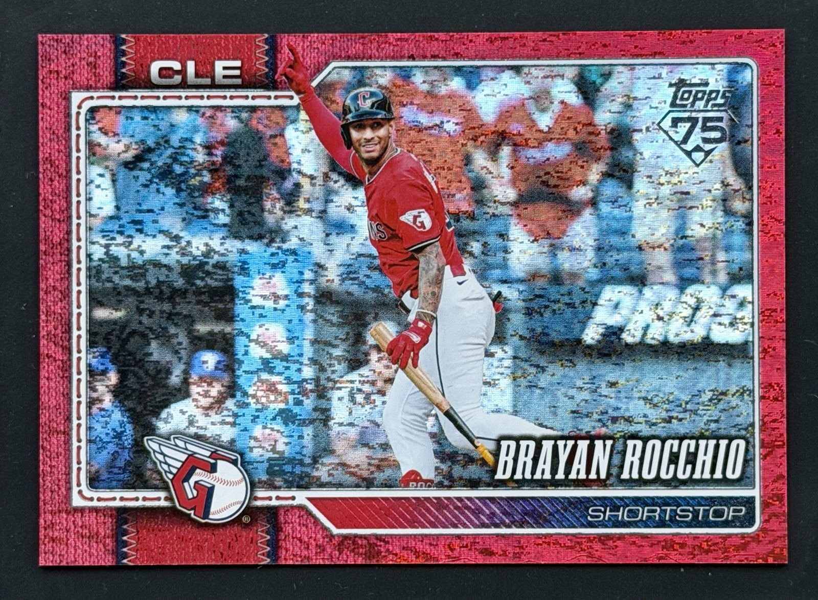 2026 Topps Series 2 #370 – Brayan Rocchio Red Foil /5 🔥SSP – Guardians