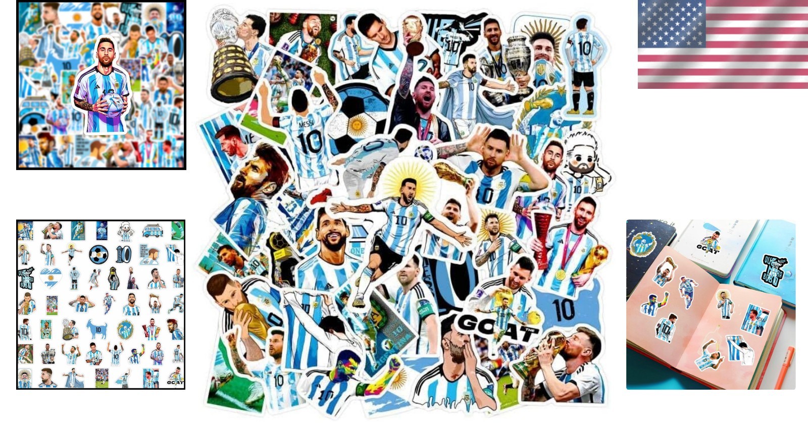 50PCS Messi Waterproof Stickers – Perfect for Crafts, Gifts & Personalization