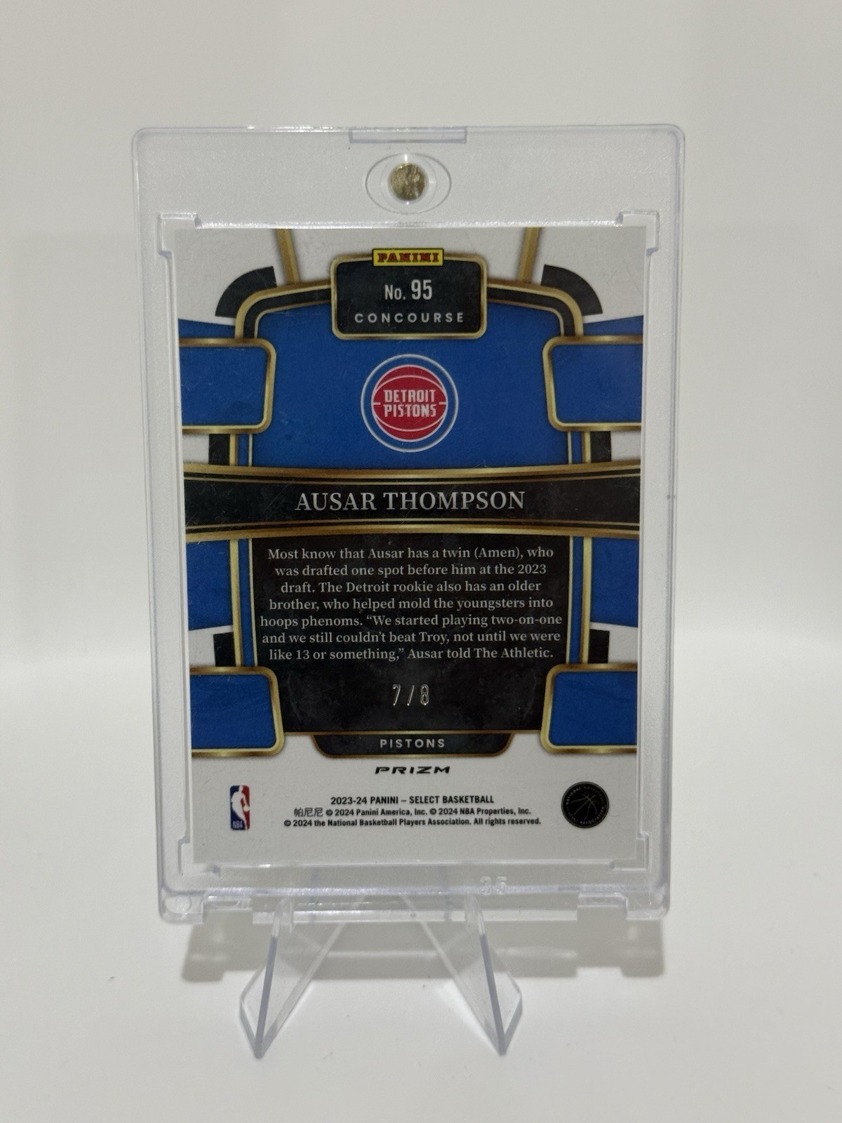 2023-24 Panini Select Concourse Ausar Thompson Dragon Scale Rookie Case Hit /8