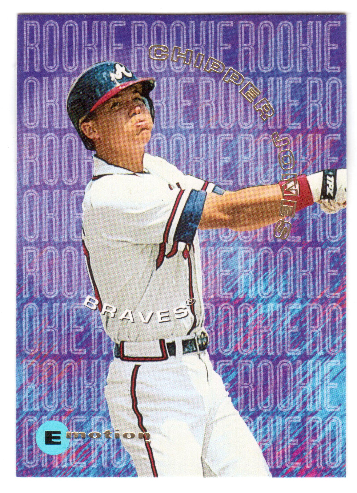 1995 EMOTION #8 CHIPPER JONES ROOKIE