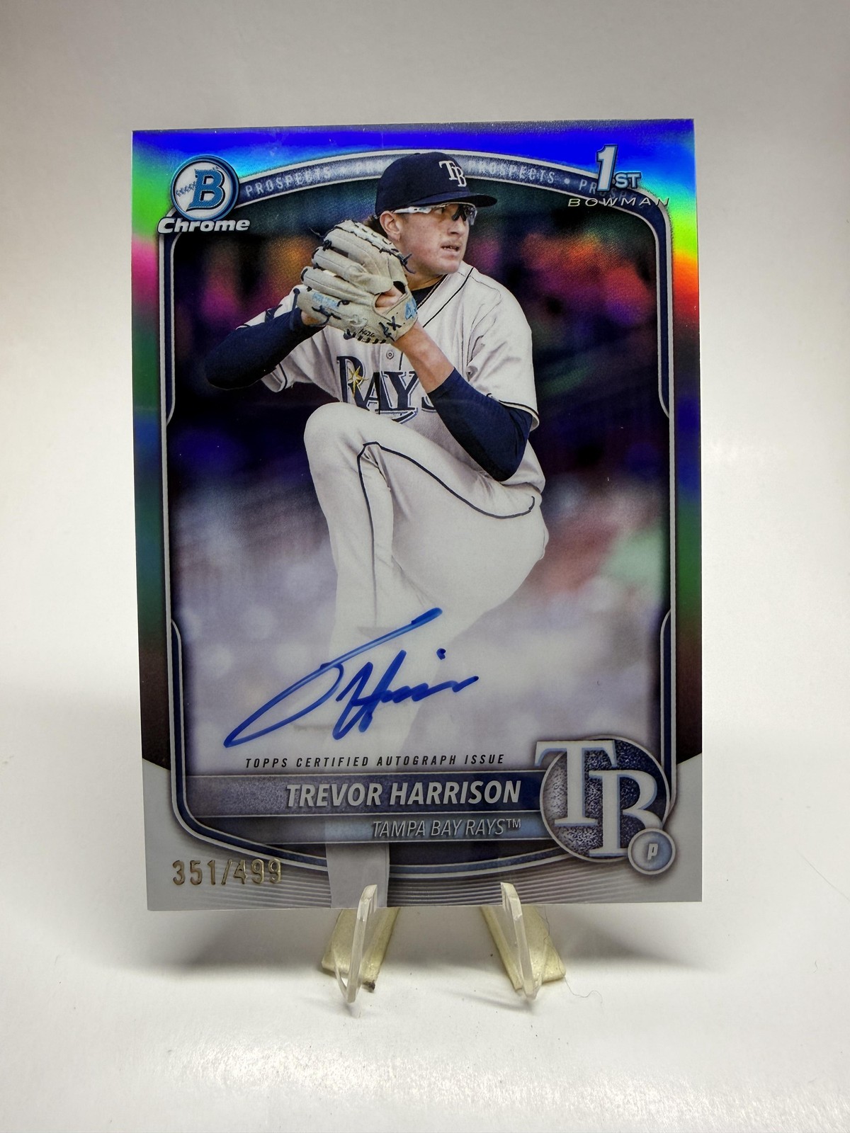 2025 Bowman Chrome #CPA-THA Trevor Harrison Prospect Auto Refractor #/499 SN,AU