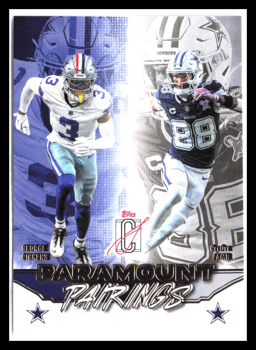 2025 Topps Signature Class #PP-13 Lamb / Pickens Paramount Pairings