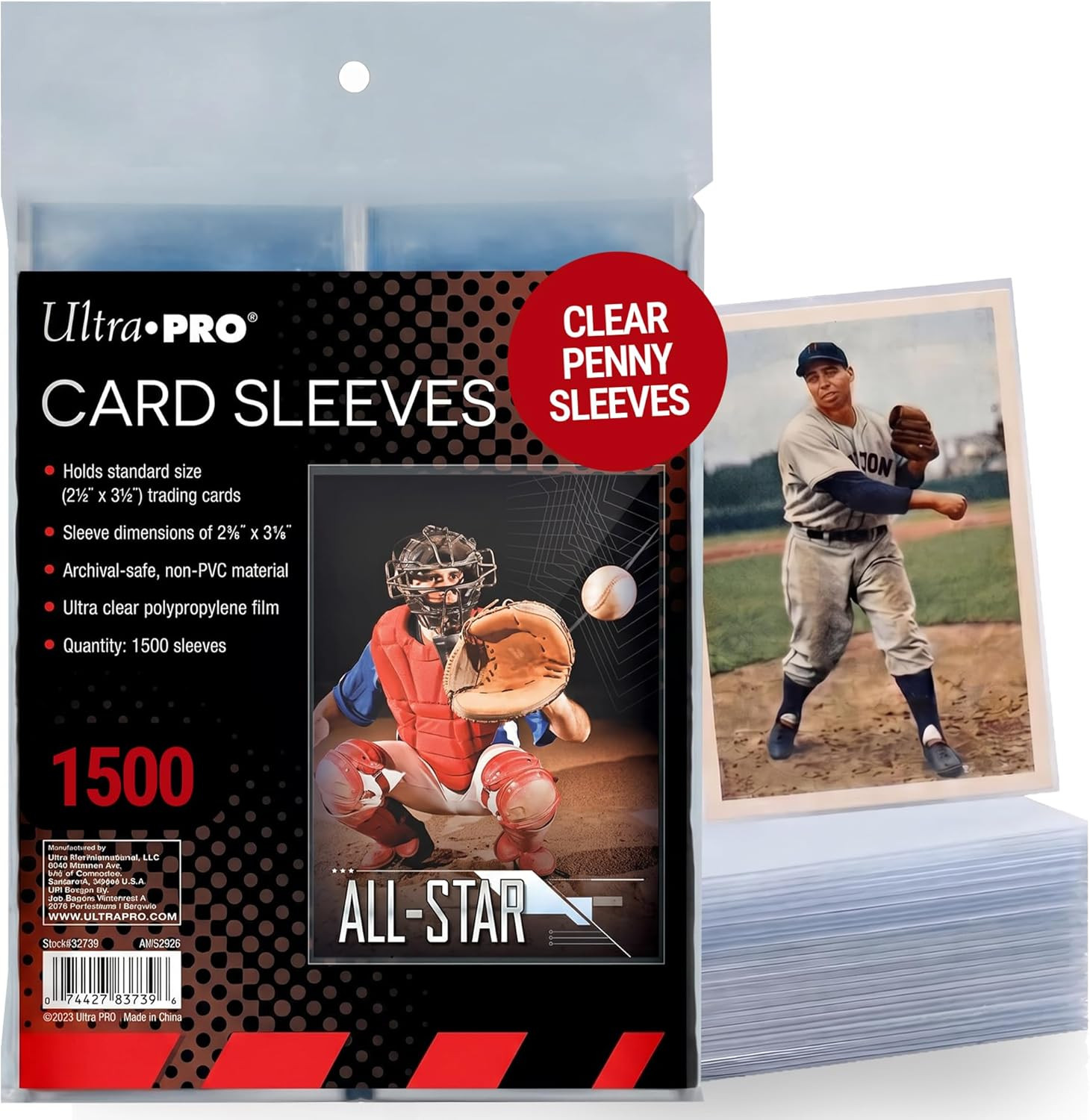 Ultra Pro Penny Sleeves for Trading Cards – 2.5″ X 3.5″ Standard Size – Clear So