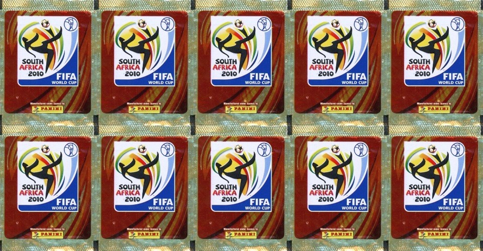 2010 Panini World Cup MASSIVE Factory Sealed 100 Pack Sticker Box-500 STICKERS!