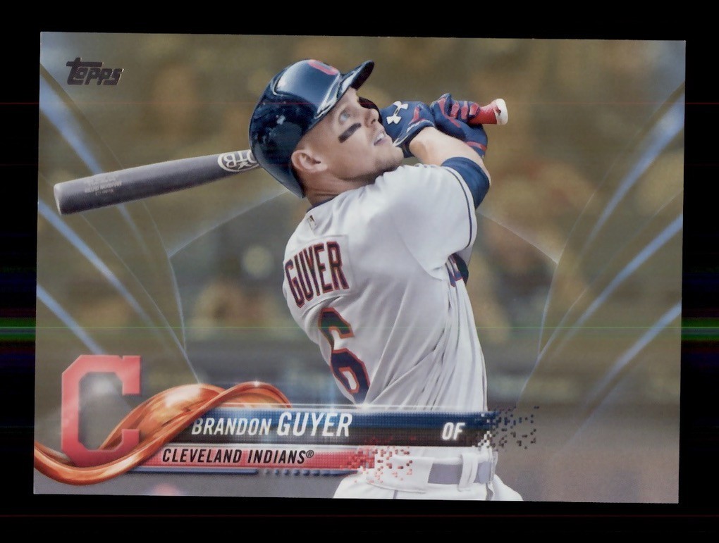 2018 TOPPS GOLD /2018 #382 BRANDON GUYER CLEVELAND INDIANS