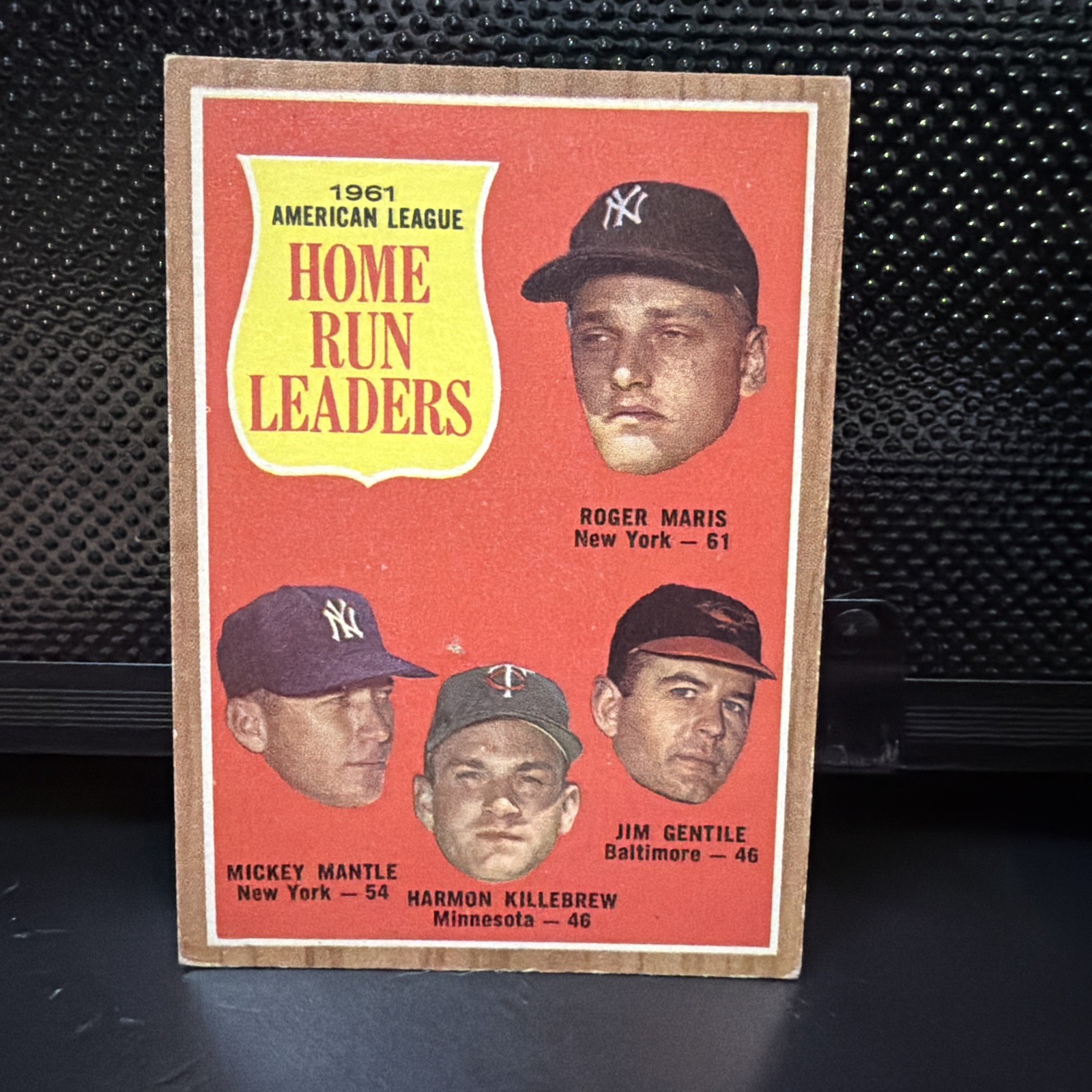 Topps 1962 American League Home Run Leaders #53 Mantle Maris Killebrew