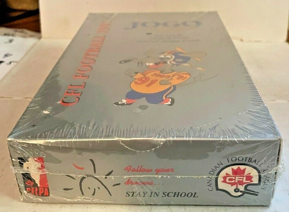 1991 Jogo CFL Football Factory Sealed Wax Box 36 Packs