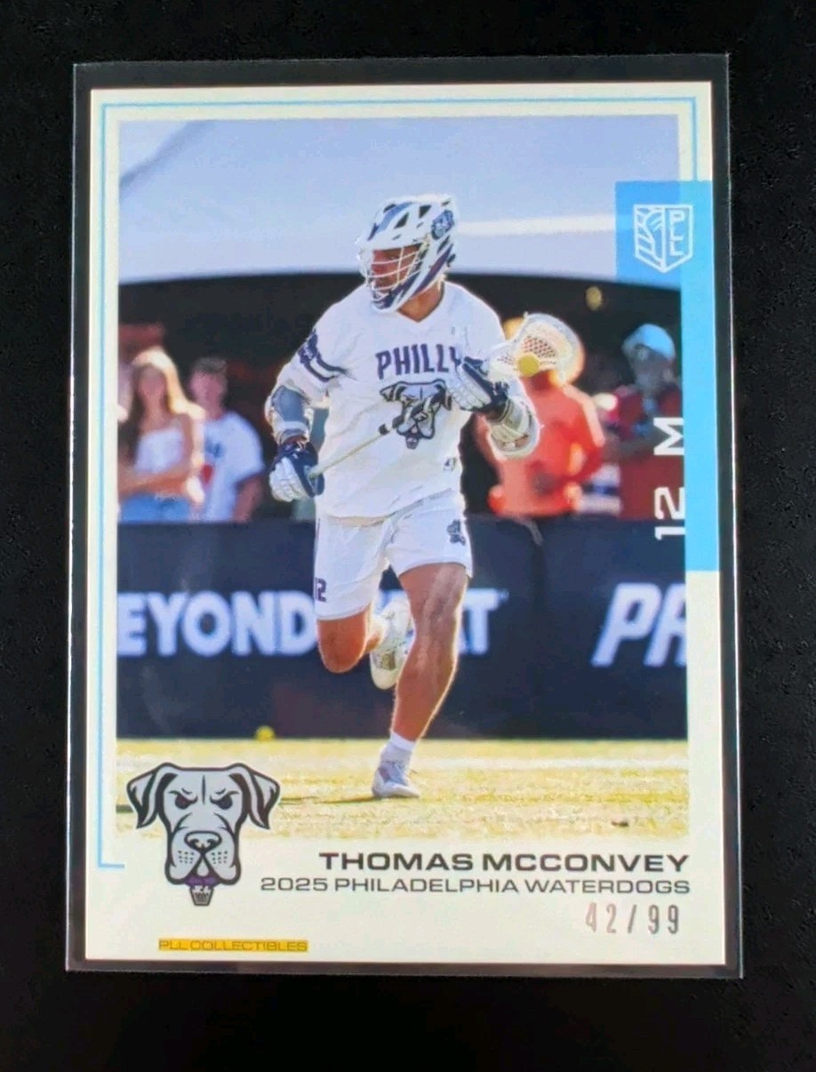 Thomas McConvey 2025 Premier Lacrosse League Flagship PLL Blue Parallel #42 /99