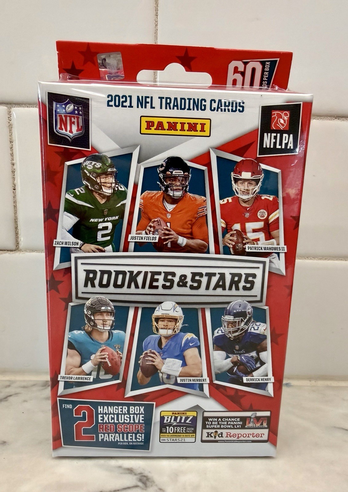 2021 Panini Rookies & Stars NFL Trading Cards Hanger Box FREE SHIPPING! 60 Cards