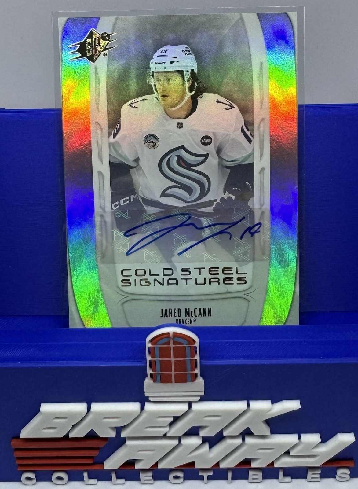 2025-26 Upper Deck SPx Jared McCann Cold Steel Signatures Auto #CS-JM SSP 1:270