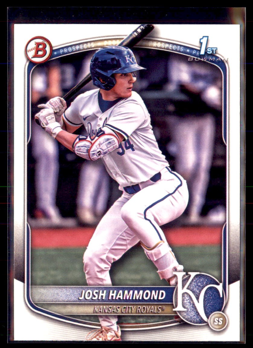 2025 Bowman Draft Paper 1st Josh Hammond Royals BD-185 5 card lot