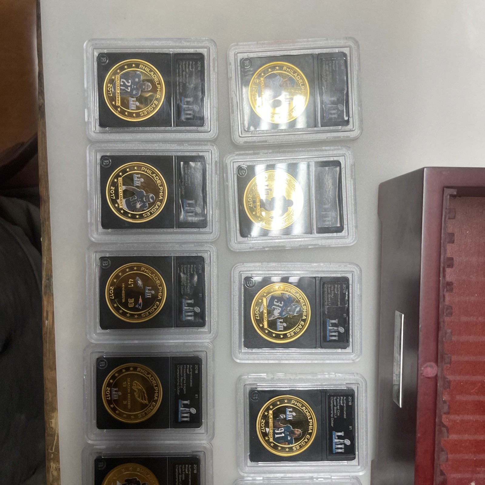 Philadelphia Eagles Super Bowl LII Champions Gold Coin Full Collection. Bradford