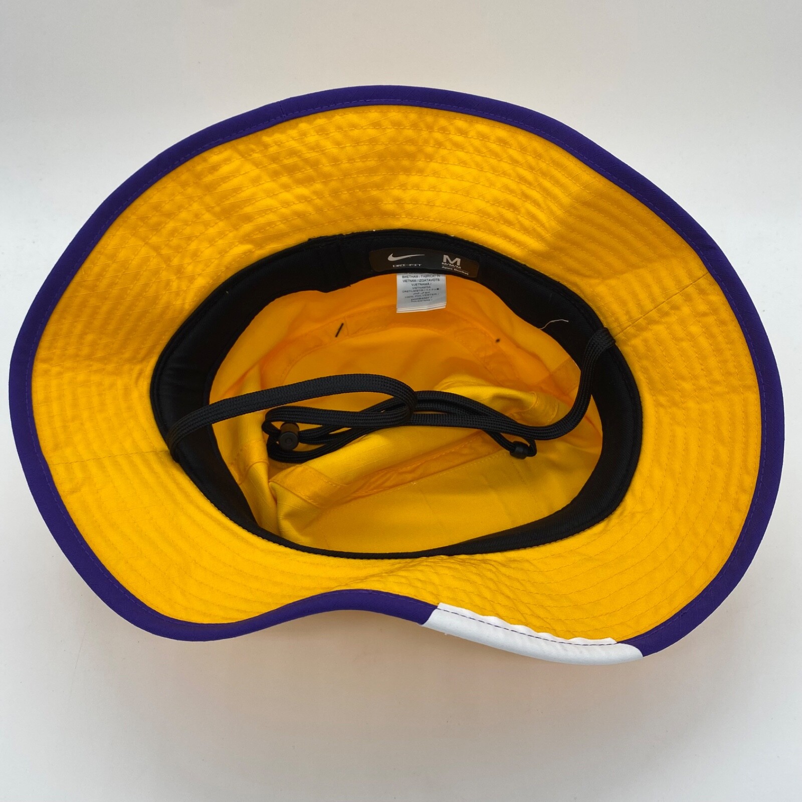 Nike Unisex Adult Dri-Fit LSU Tigers Bonnie Bucket Hat Yellow Purple Size M