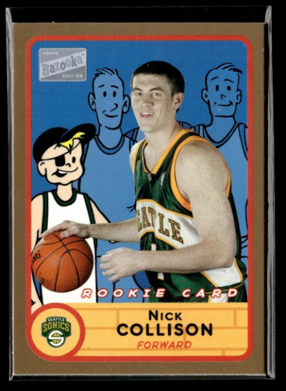 2003-04 Bazooka #287 Nick Collison Gold