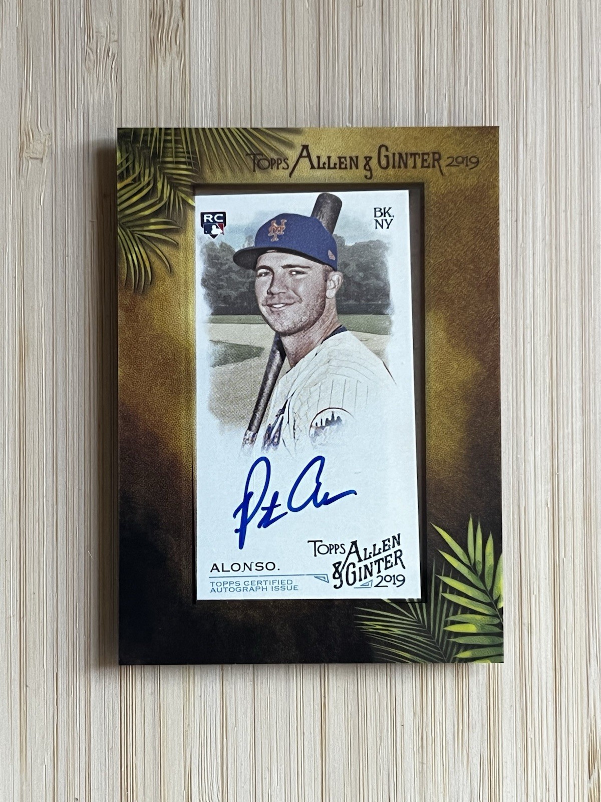 2019 Topps Allen & Ginter – Mini Baseball Autographs Pete Alonso #MA-PA (AU, RC)