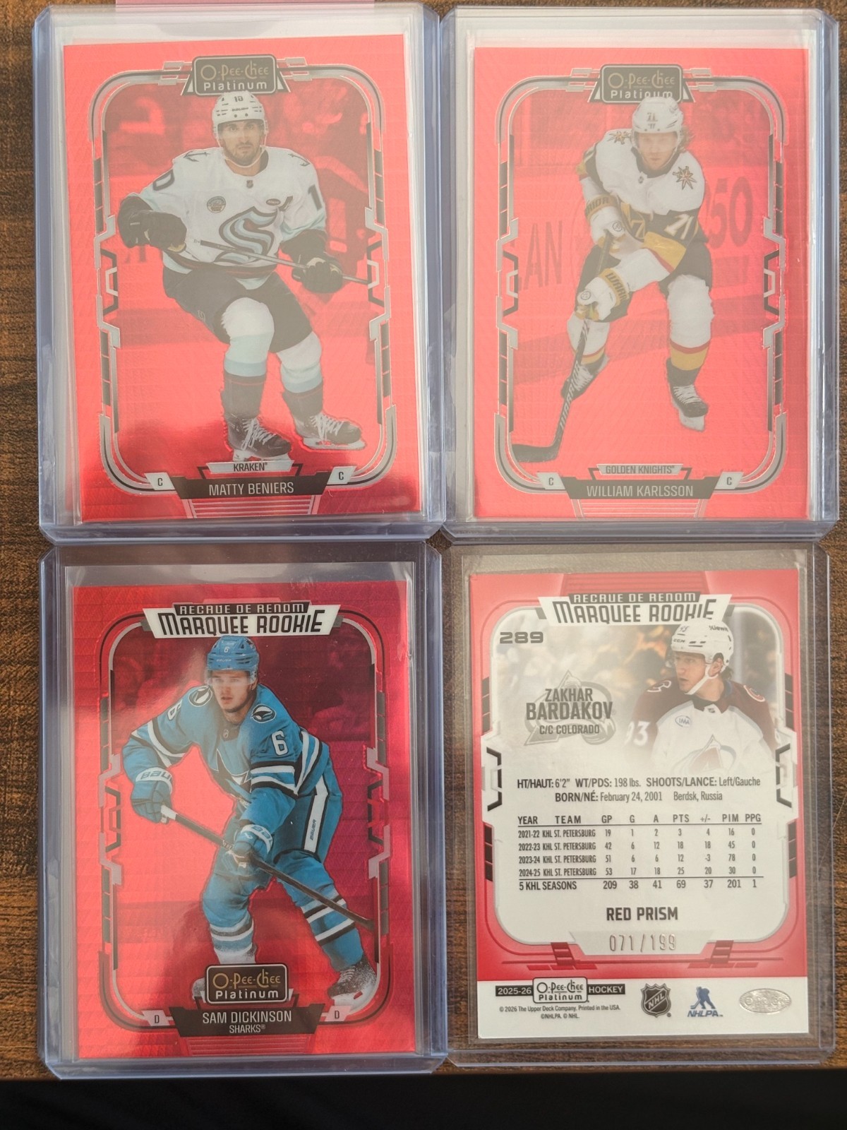 2025-26 O-Pee-Chee Platinum Red Prism (COMPLETE YOUR SETS)