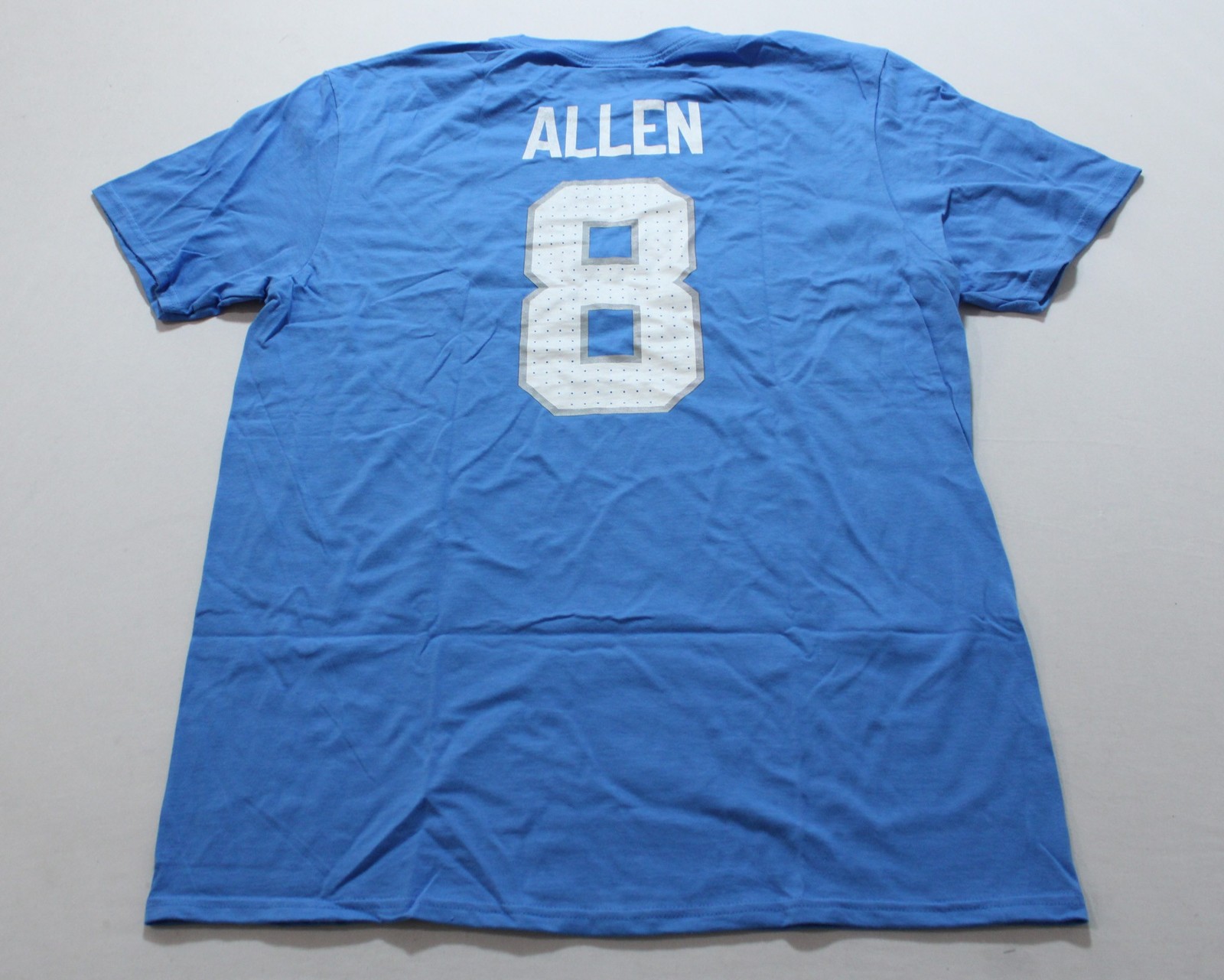 Detroit Lions Unisex Adult’s Fanatics S/S Allen T-Shirt EJ3 Sport Blue Large NWT