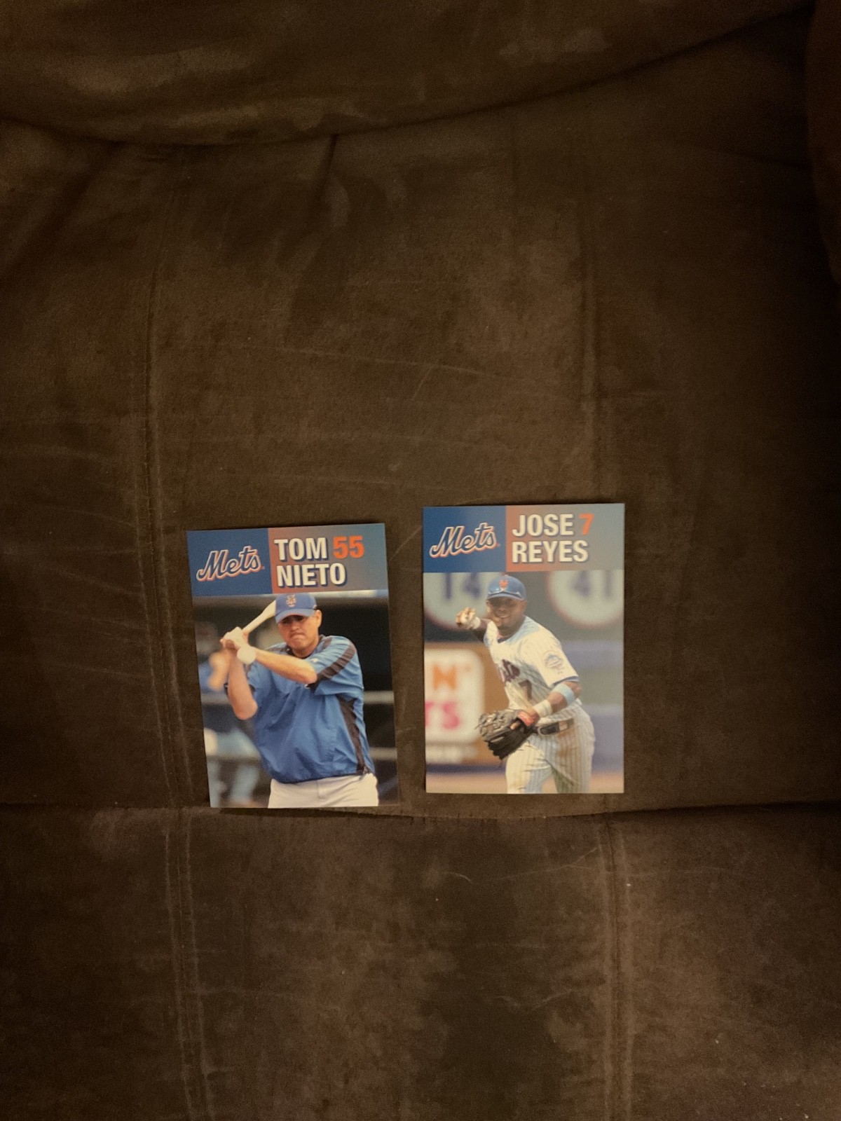 2 New York Mets 3 3/4″ x 5 3/4″ Team Photos Reyes -Nieto
