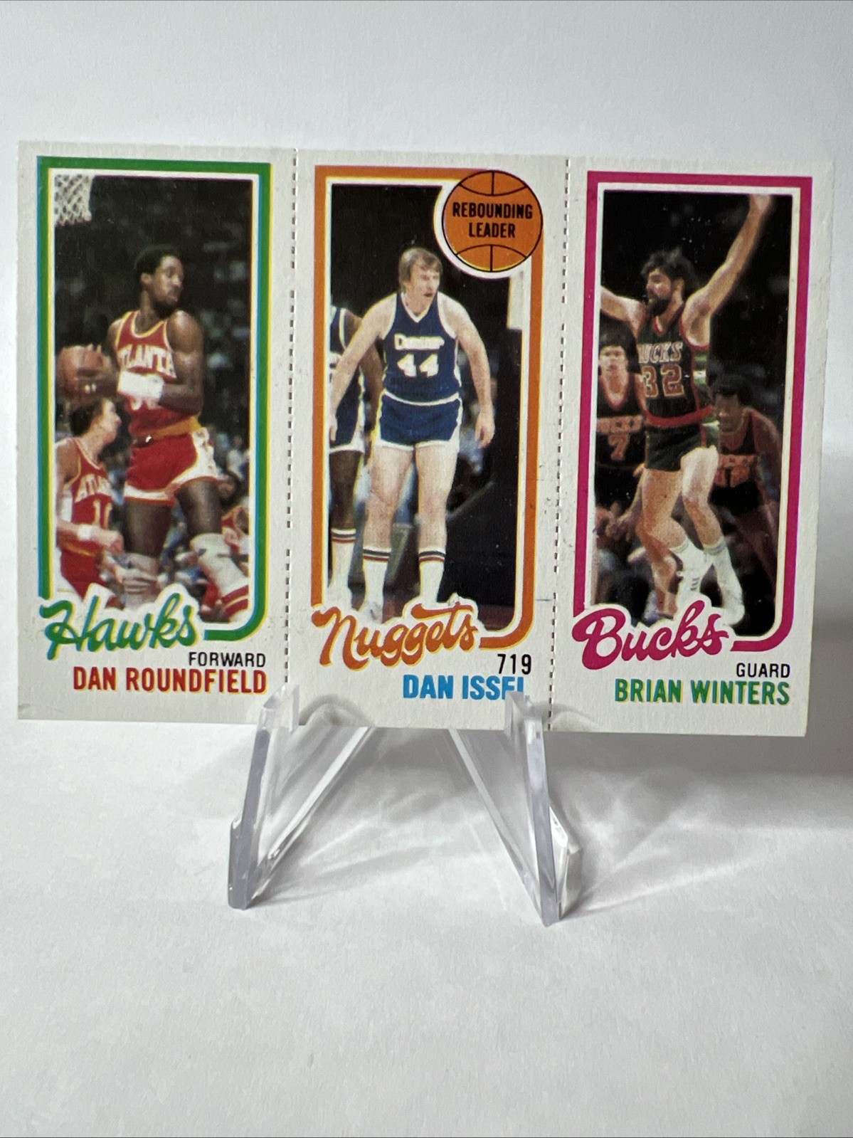 1980-81 Topps – Dan Issel, Brian Winters, Dan Roundfield #152-73-29