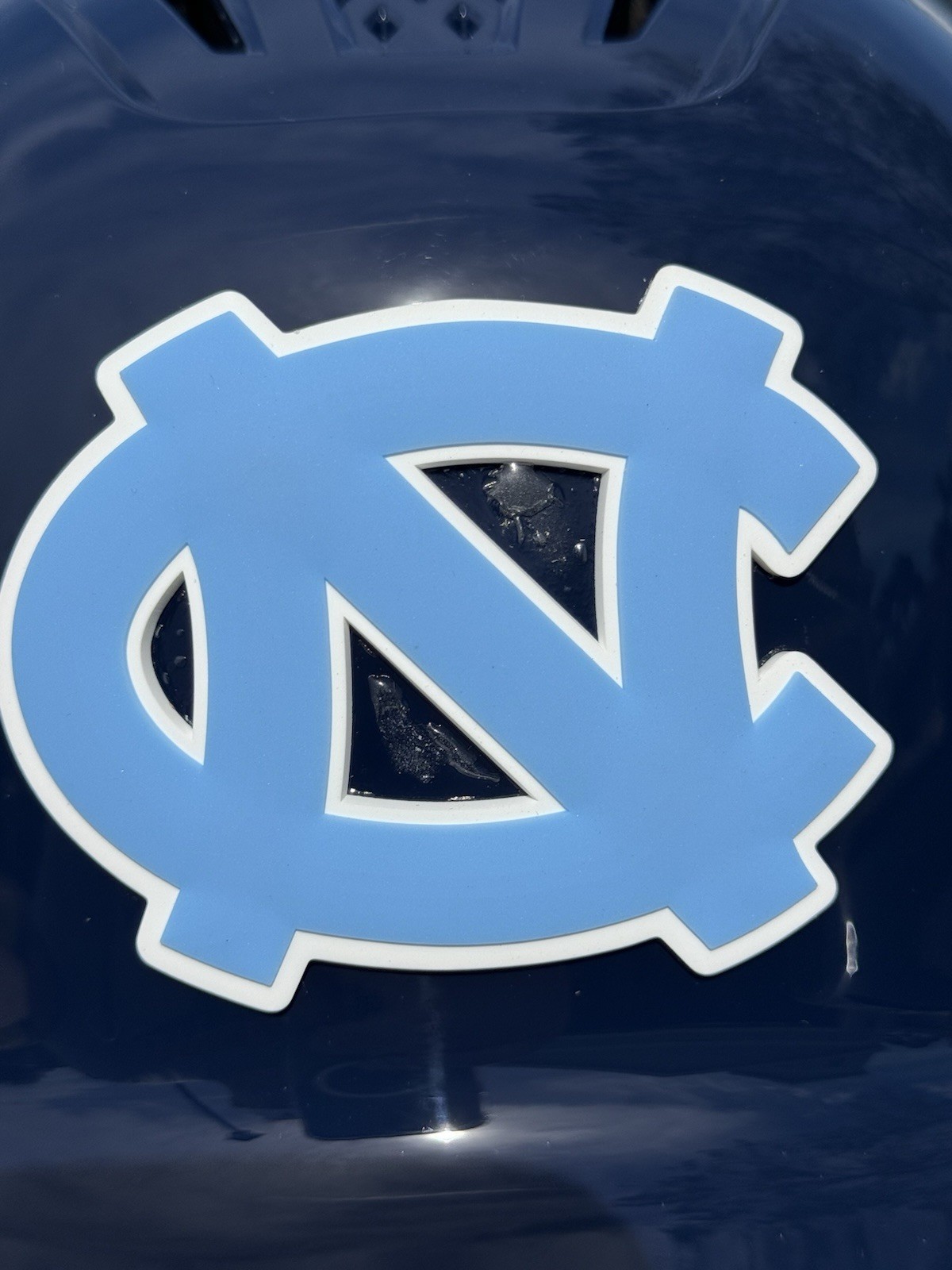 UNC NORTH CAROLINA TARHEELS COLLEGE WORLD SERIES CUSTOM EVOSHIELD BATTING HELMET