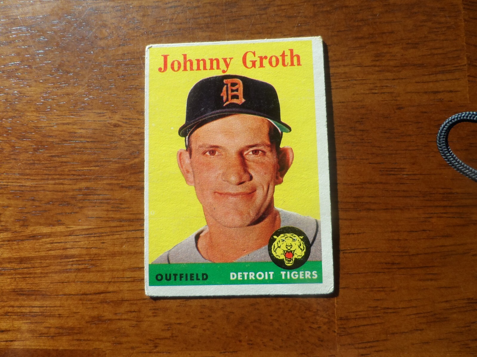 1958 TOPPS BASEBALL #262 JOHNNY GROTH DETROIT TIGERS VG/EX T-193