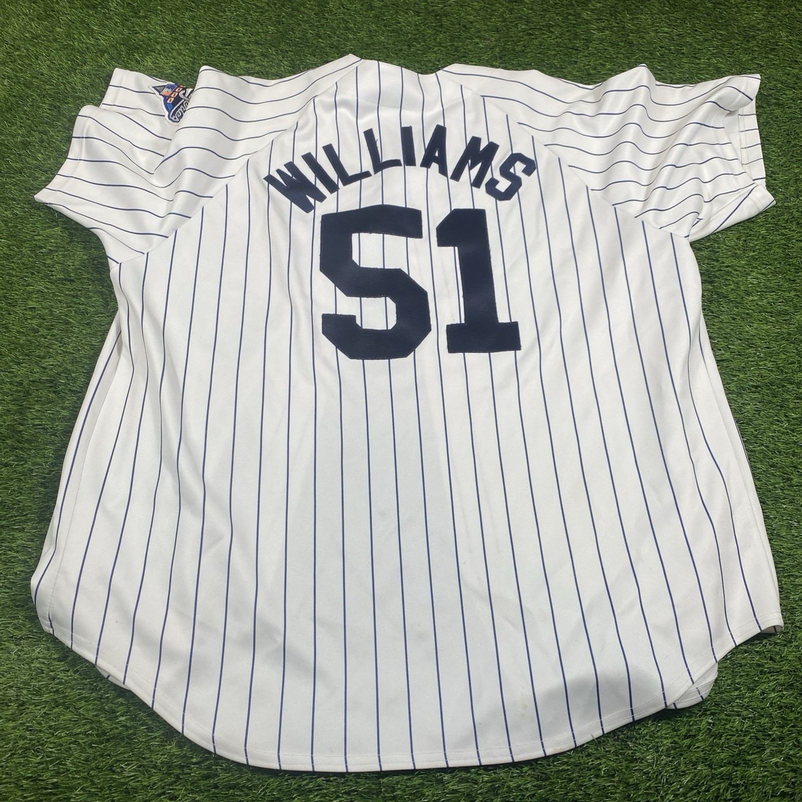 Bearnie Williams New York Yankees Majestic Jersey Mens 2XL World Series 2000 MLB