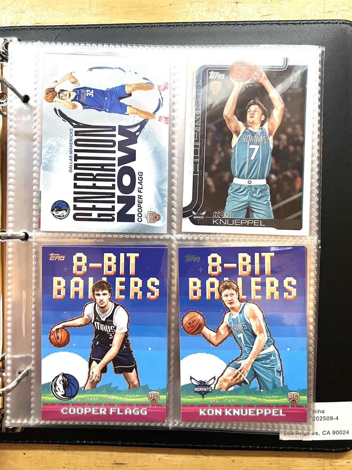 2025-2026 Topps Basketball Collector Kit Binder Rookie Bundle Cooper Flagg