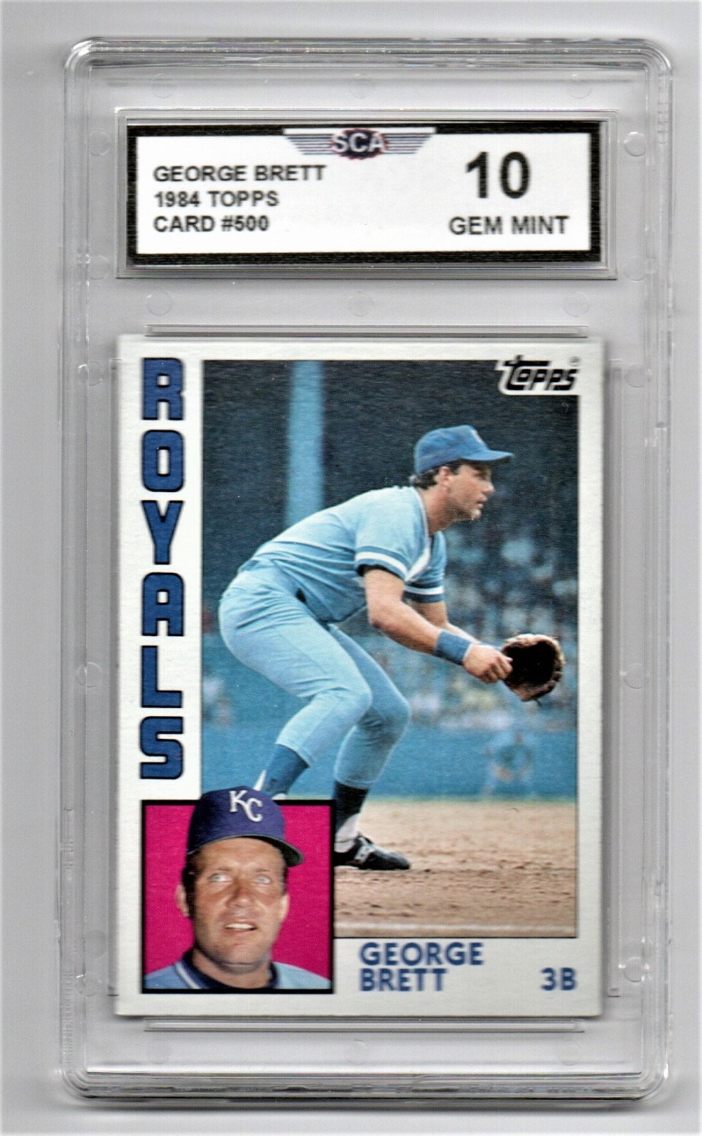 1984 TOPPS GEORGE BRETT BASEBALL CARD KANSAS CITY ROYALS THIRD BASEMAN
