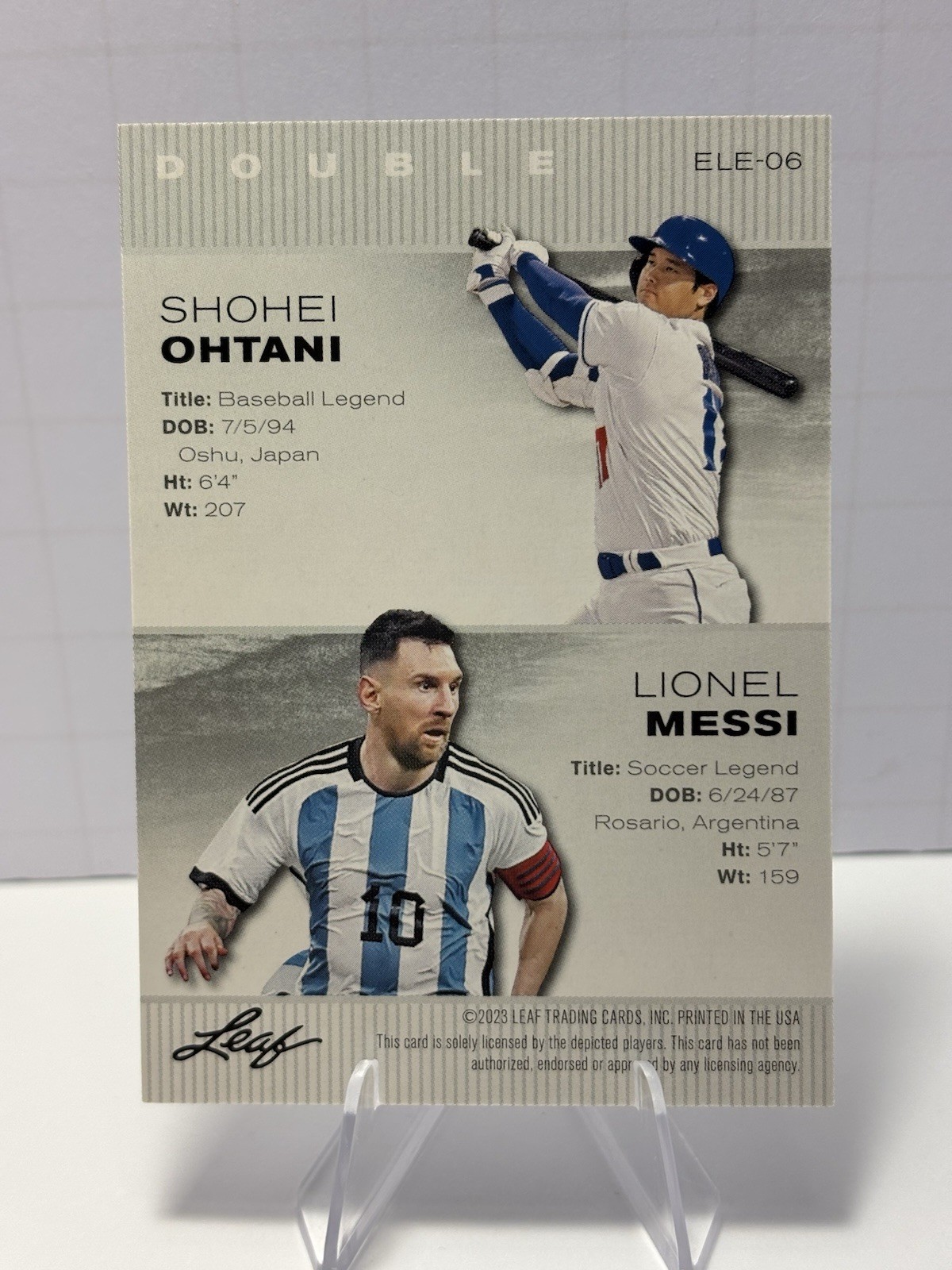 Lionel Messi Argentina World Cup “Special Release” 2023 #ELE-06 Soccer Card