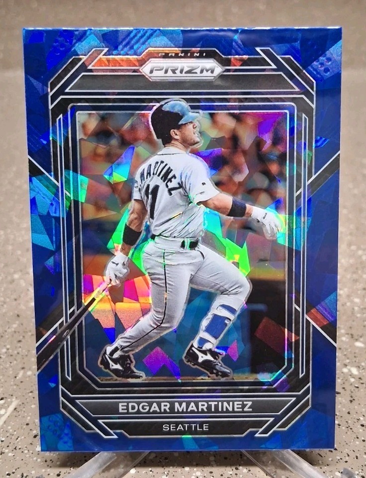 Edgar Martinez 2023 Panini Prizm #176 Blue Ice Prizm Seattle Mariners