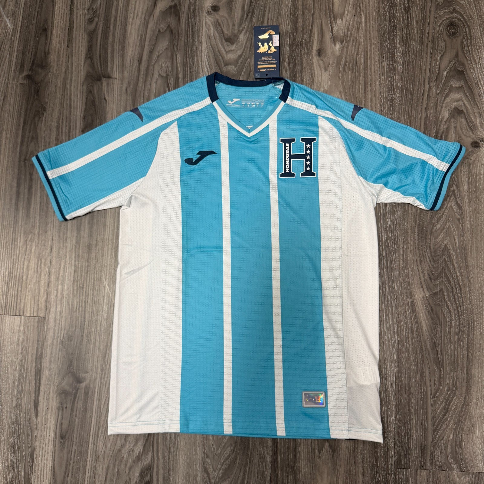 JOMA HONDURAS AWAY JERSEY MENS SIZES SKY BLUE WHITE COLOR 2026 CATRACHO