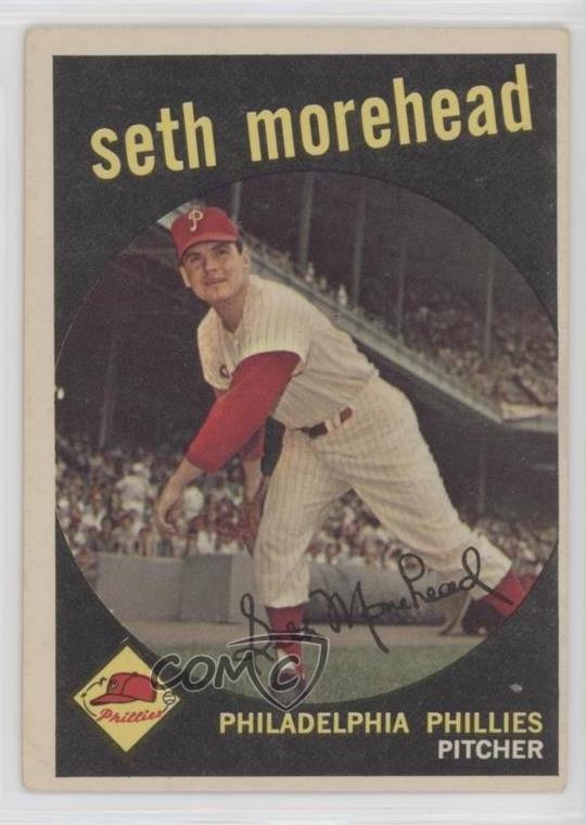 1959 Topps Seth Morehead (White Back) #253 Rookie RC 0ph8