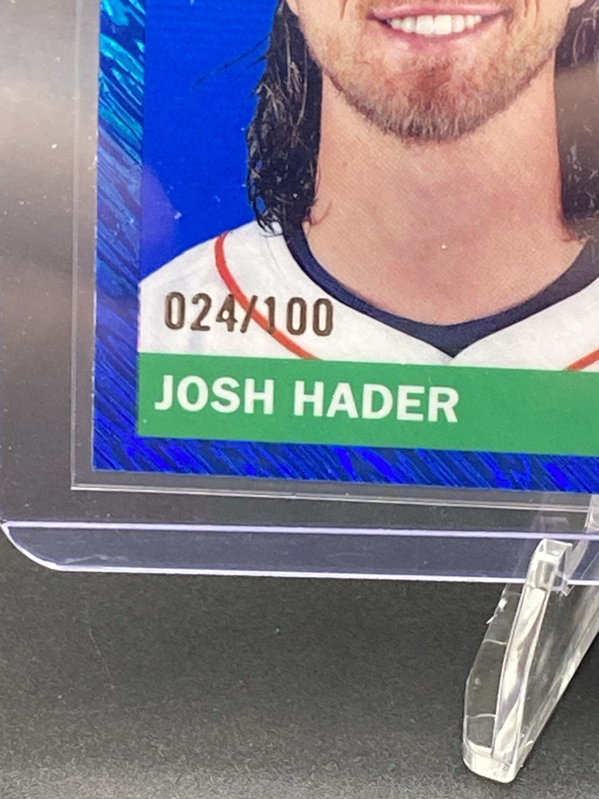 2025 Topps Chrome Platinum Josh Hader Blue Lava 024/100
