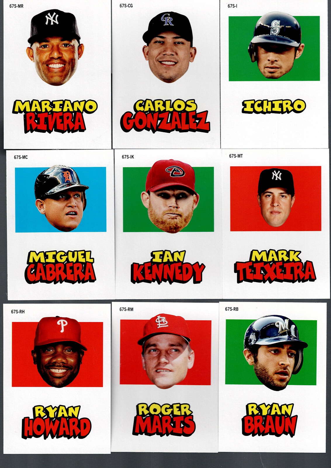 2012 Topps Archives Stickers – pick your card – FREE SHIPPING