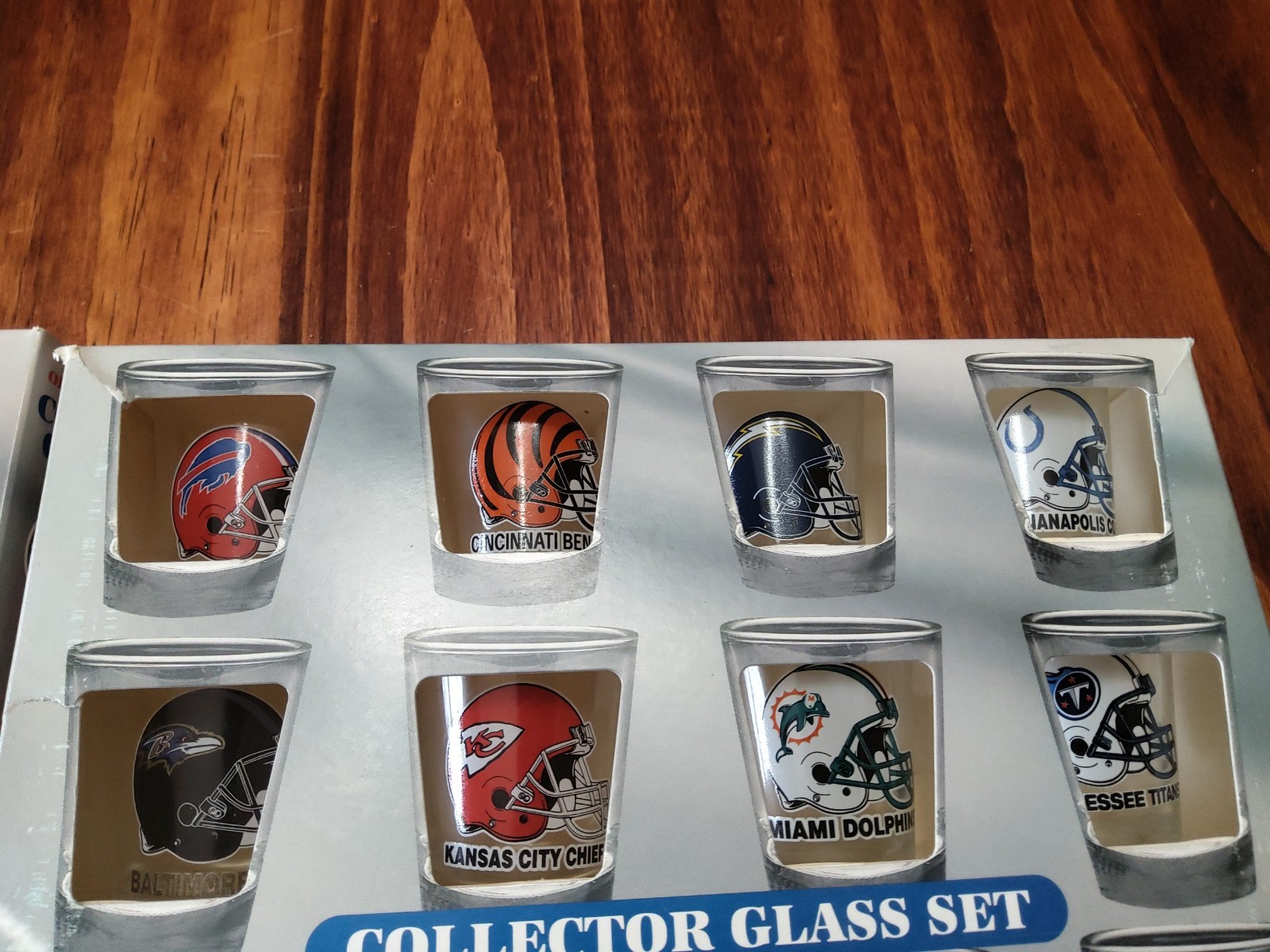 Hunter NFL Shot Glasses, Collector Set Team NFL AFC/NFC Football, 32 Teams