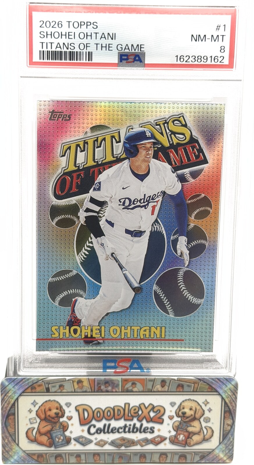 Shohei Ohtani 2026 Topps #TOG-1 Titans of the Game Dodgers PSA 8 NM-MT
