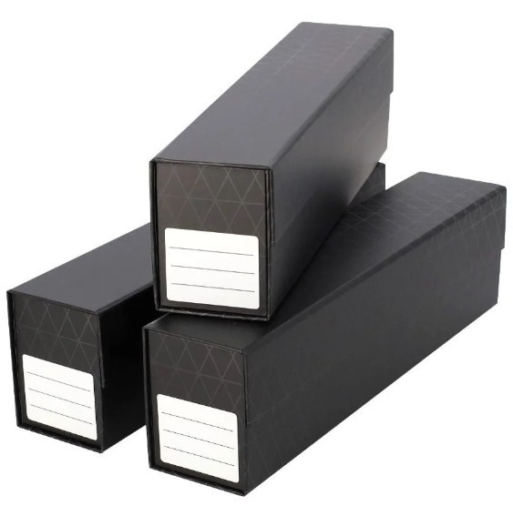 (3 Pack) BCW QuickFold Card Boxes with Magnetic Snap Lid – Sleeved Cards
