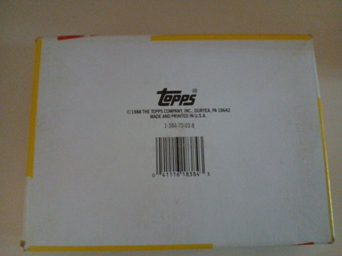 1988 Topps Big Baseball 3rd Series Wax Box – 36 Packs