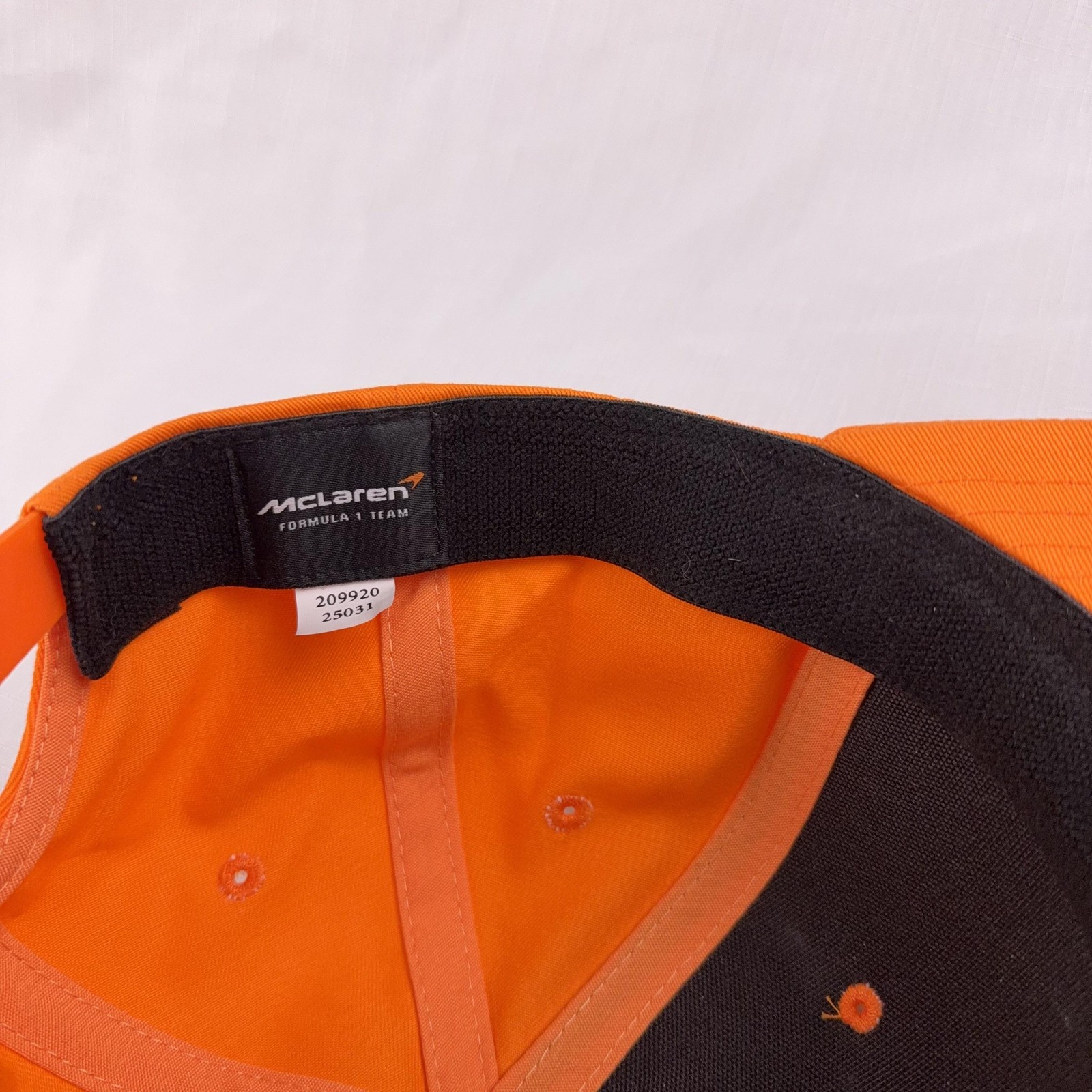 McLaren F1 Team Hat Snapback Mens One Size Orange Formula 1 Racing New Era