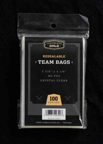 CBG 5000 ct Resealable Sports Card Team Set Bags Cardboard Gold FREE SHIPPING