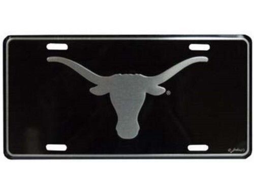 TEXAS LONGHORNS ELITE CAR TRUCK TAG LICENSE PLATE BLACK SIGN UNIVERSITY HOOK’EM