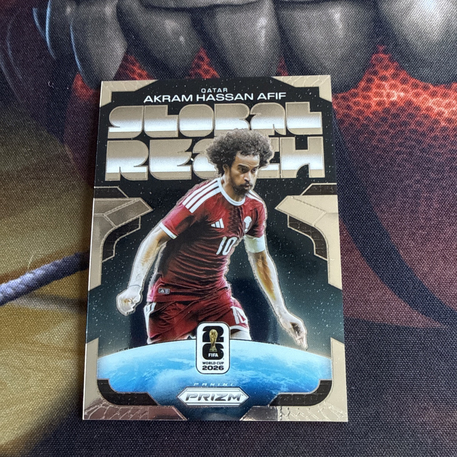 2026 Panini Prizm FIFA World Cup Global Reach #17 Akram Hassan Afif, Qatar
