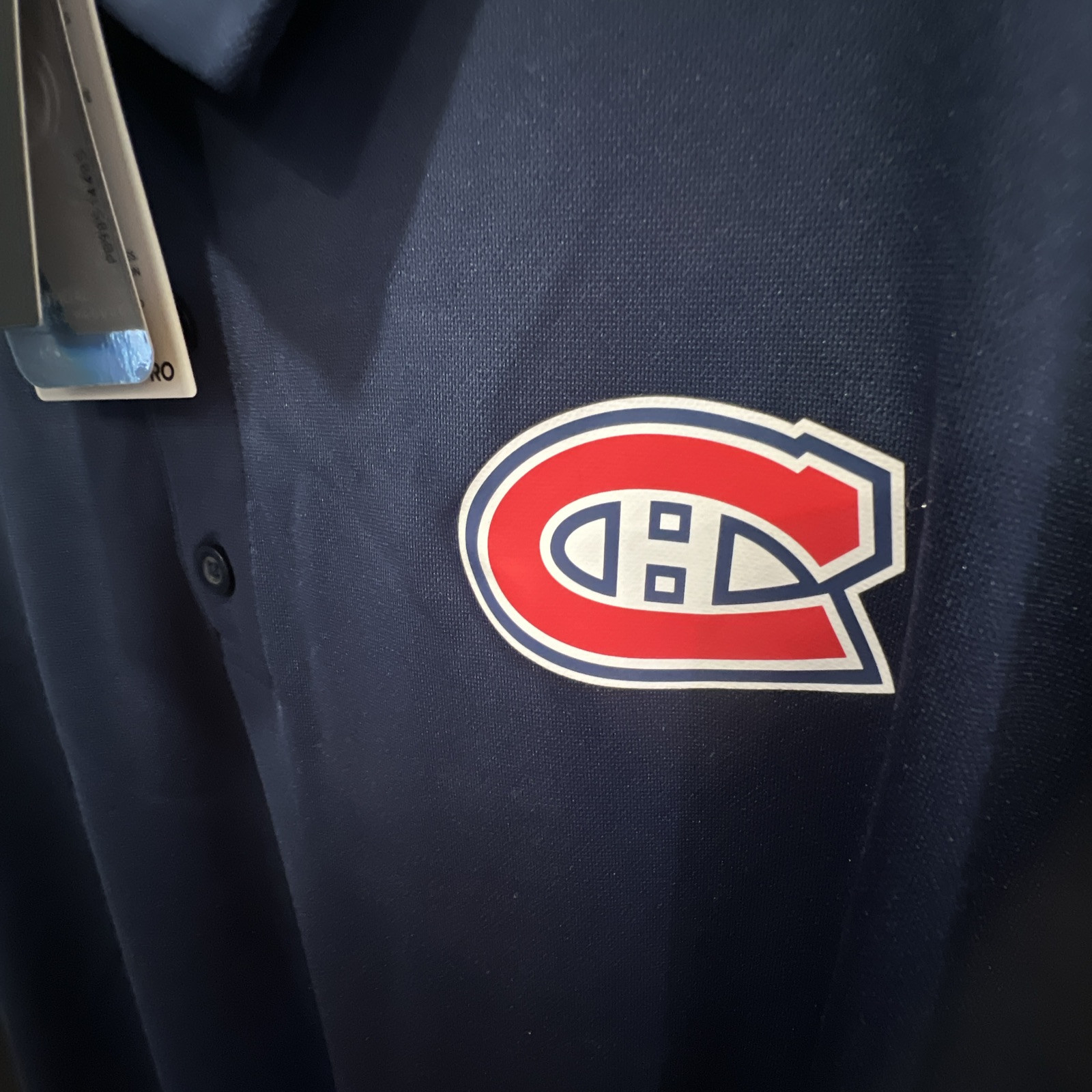 Fanatics Authentic Pro Montreal Canadiens NWT Polo Shirt Mens 3XL XXXL Blue NHL