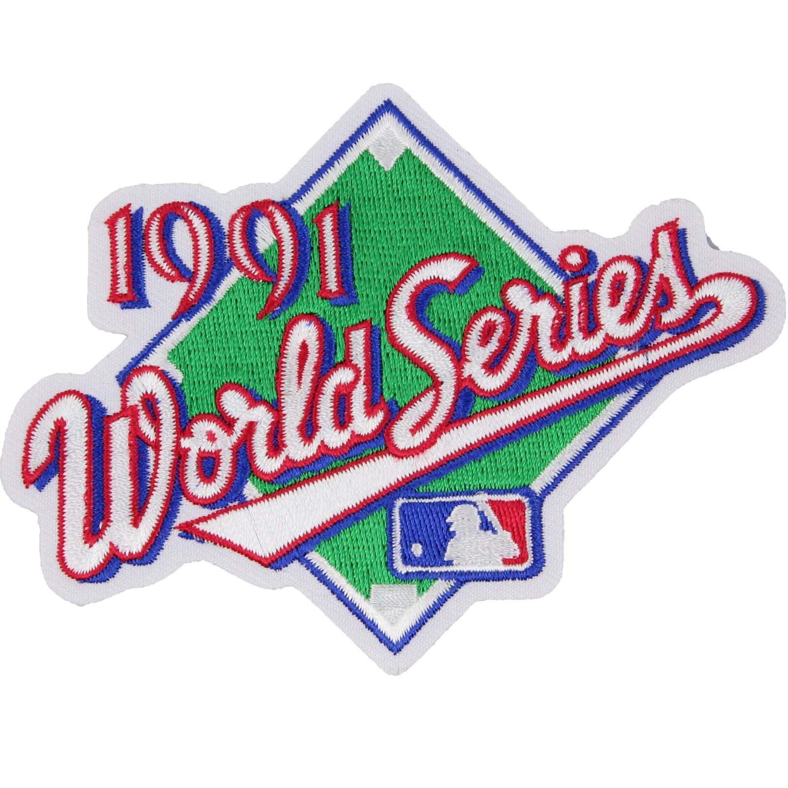 1991 MLB World Series Logo Sleeve Jersey Patch Atlanta Braves Minnesota Twins