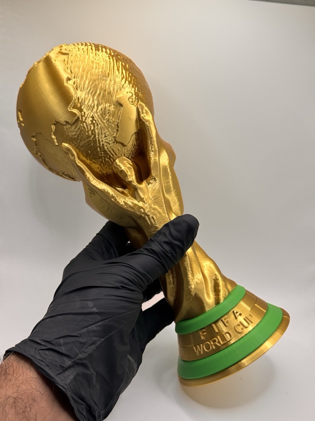 World Cup Trophy Replica Gold Soccer Award Football Cup Display Fan Gift