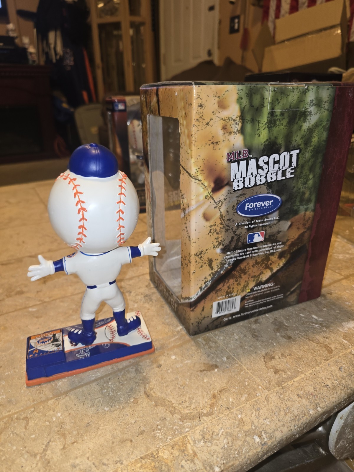 MR MET New York Mets Mascot 2008 Bobble head Foco Forever Collectibles Shea Mrs