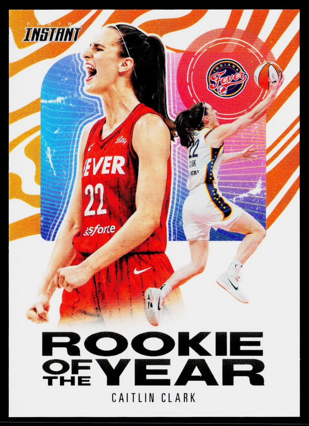 2024 Panini WNBA Caitlin Clark Rookie of The Year ROY Card #CCROY /115750 RC