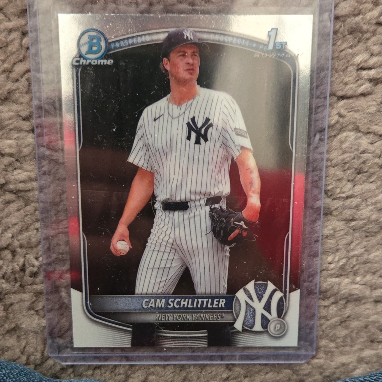 Topps 2025 Bowman Chrome Prospects 1st Bowman Cam Schlittler BCP-166 Yankees