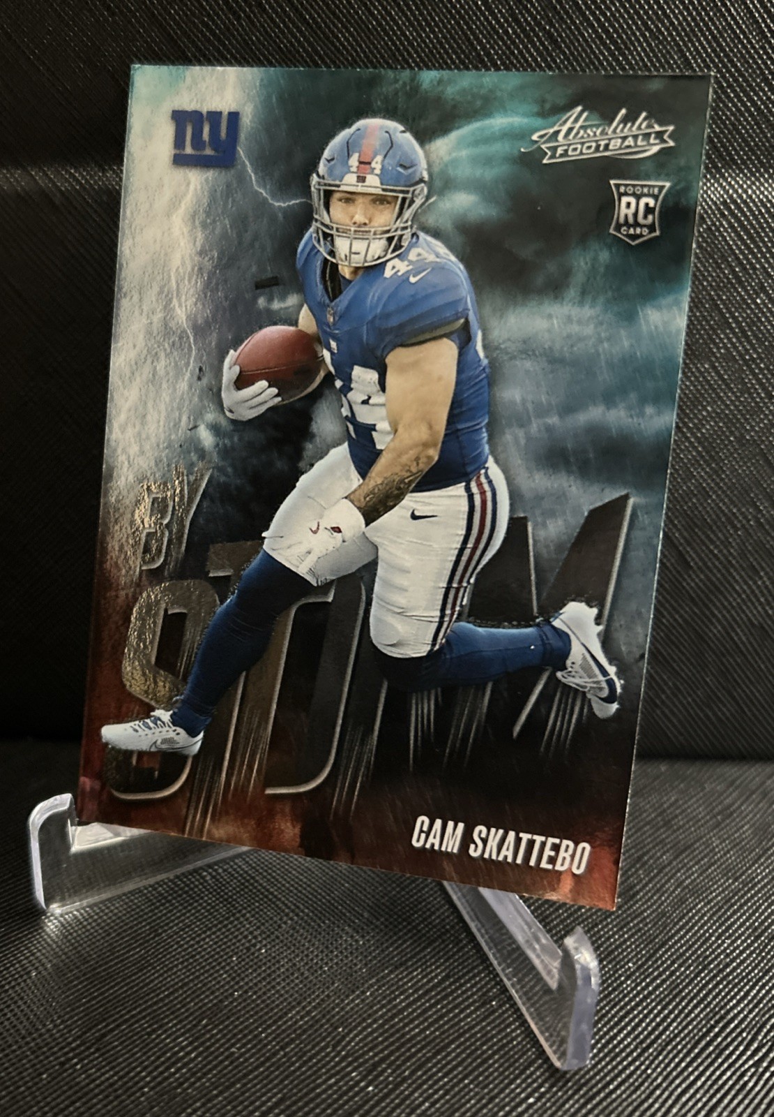 Cam Skattebo (RC) 2025 Panini NFL Absolute Insert – By Storm #2 NY Giants Rookie