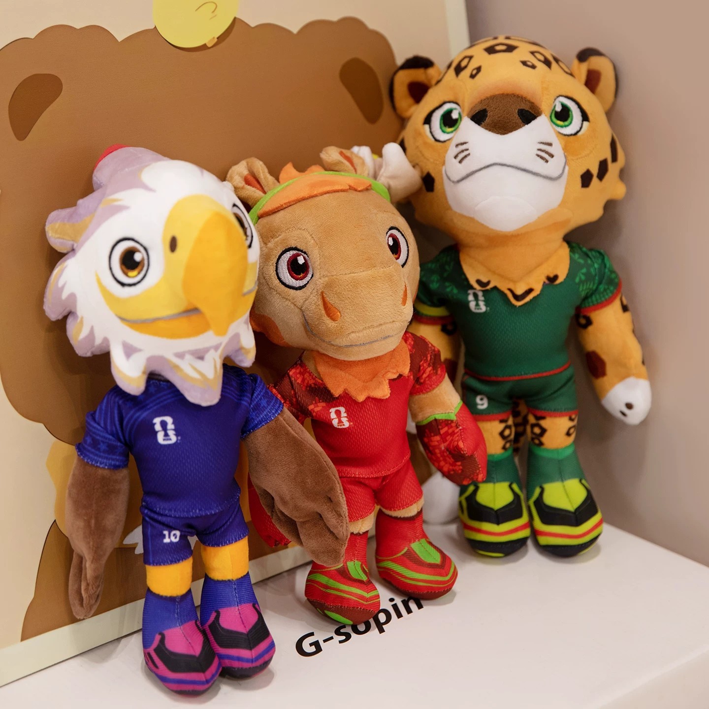 2026 FIFA World Cup Canada/Mexico/United States Mascots Plush Doll 20cm